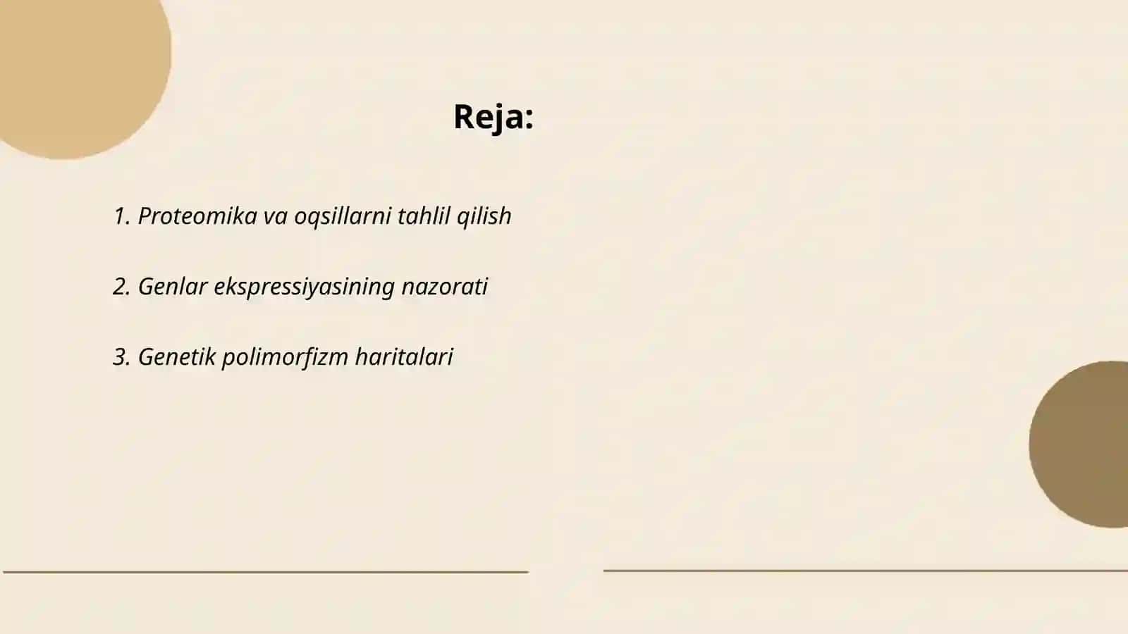 Proteomika va oqsillarni tahlil qilish 2