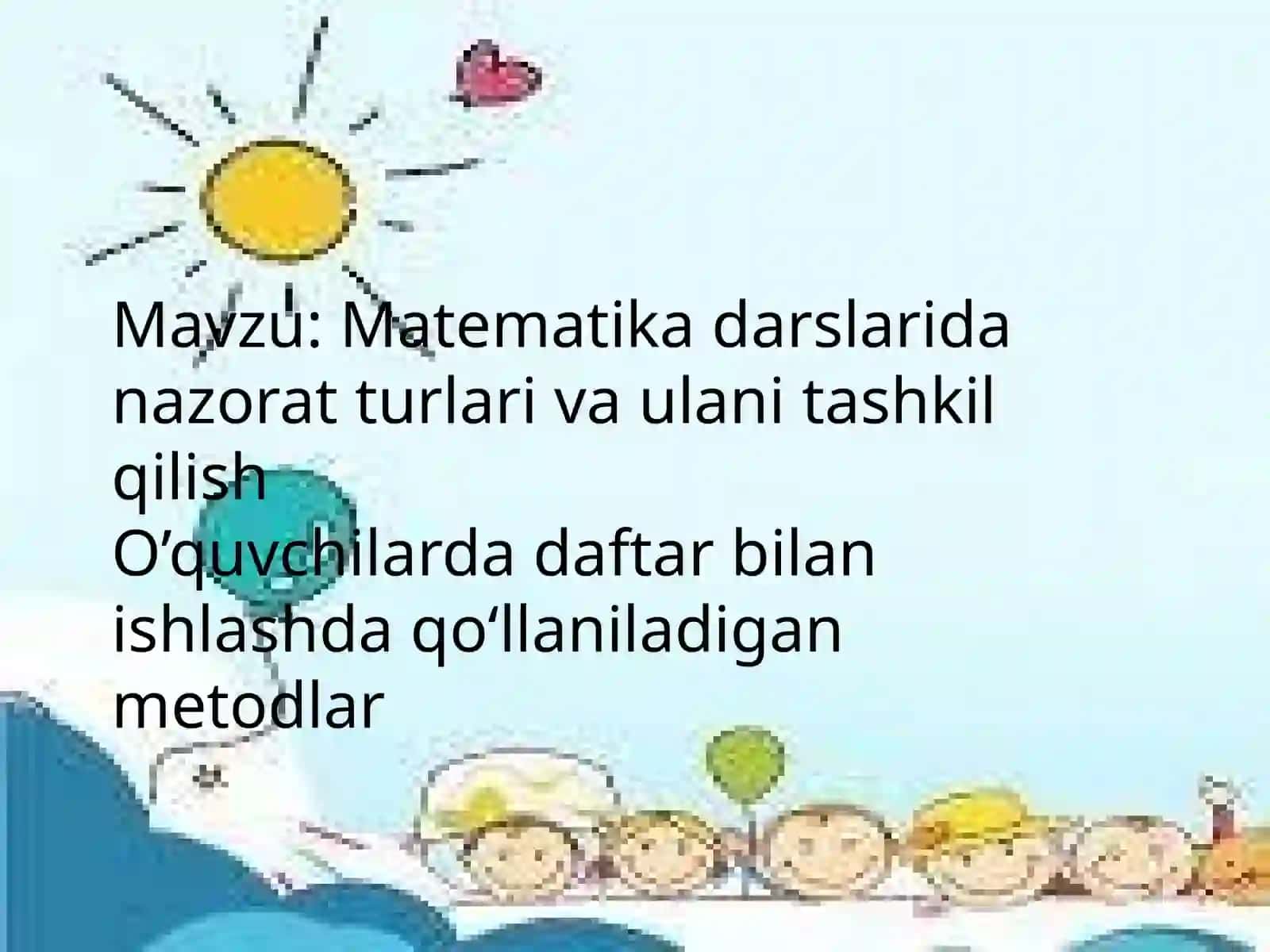 Boshlang’ich sinflar matematikasi darslari 2