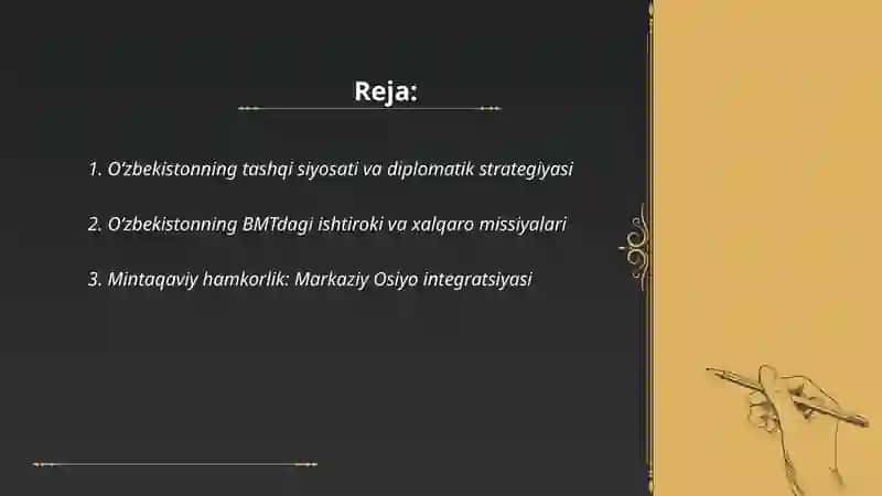 O‘zbekiston va jahon hamjamiyati 2
