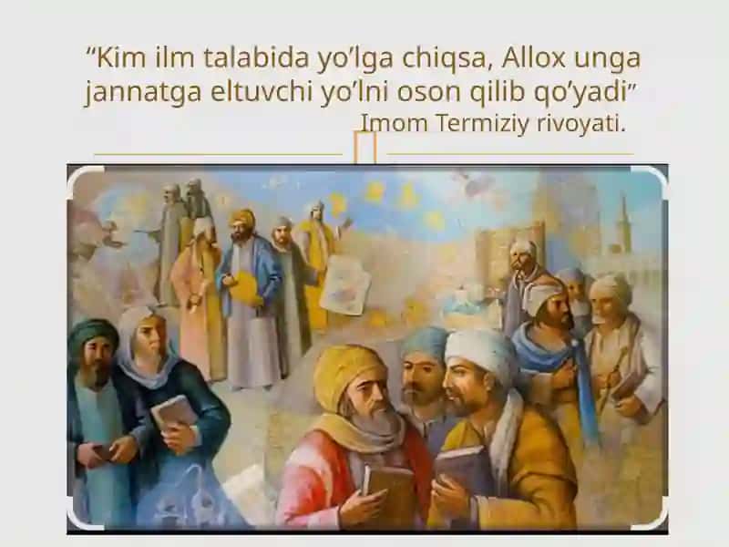 Imom Buxoriy va Imom Termiziy hadis ilmiga qo’shgan hissalarini qiyosiy tahlili 2