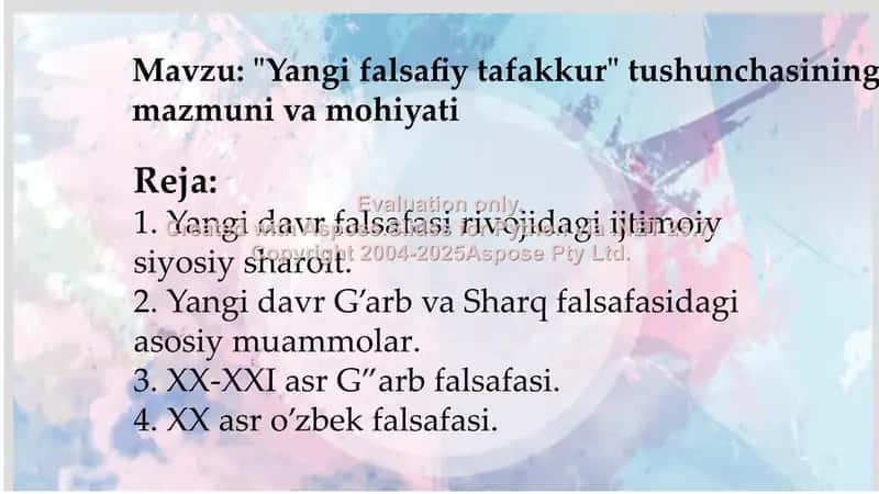 "Yangi falsafiy tafakkur" tushunchasining mazmuni va mohiyati 2