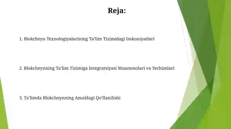Blokcheyn Texnologiyalarining Ta’lim Tizimidagi Imkoniyatlari 2
