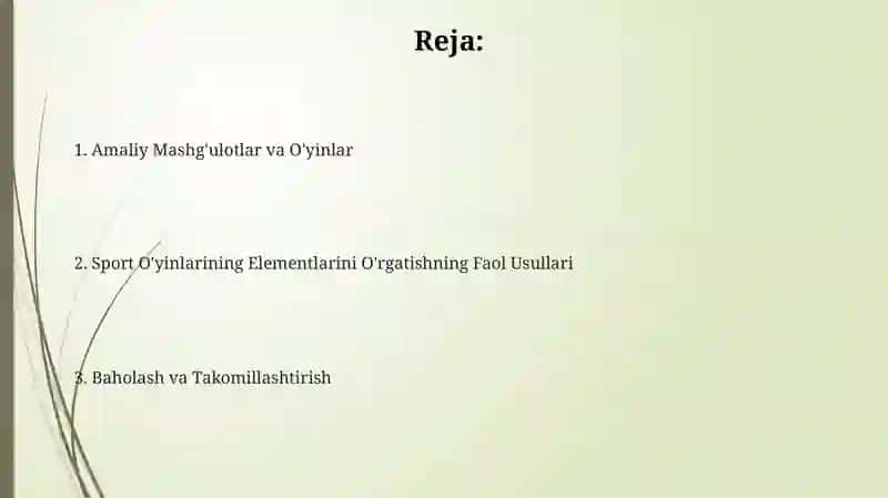 Harakatli o'yinlar orqali sport oʻyinlarini elementlarini o'rgatish 2