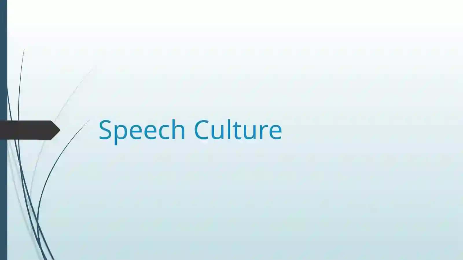 Speech Culture & Speech Etiquette 2