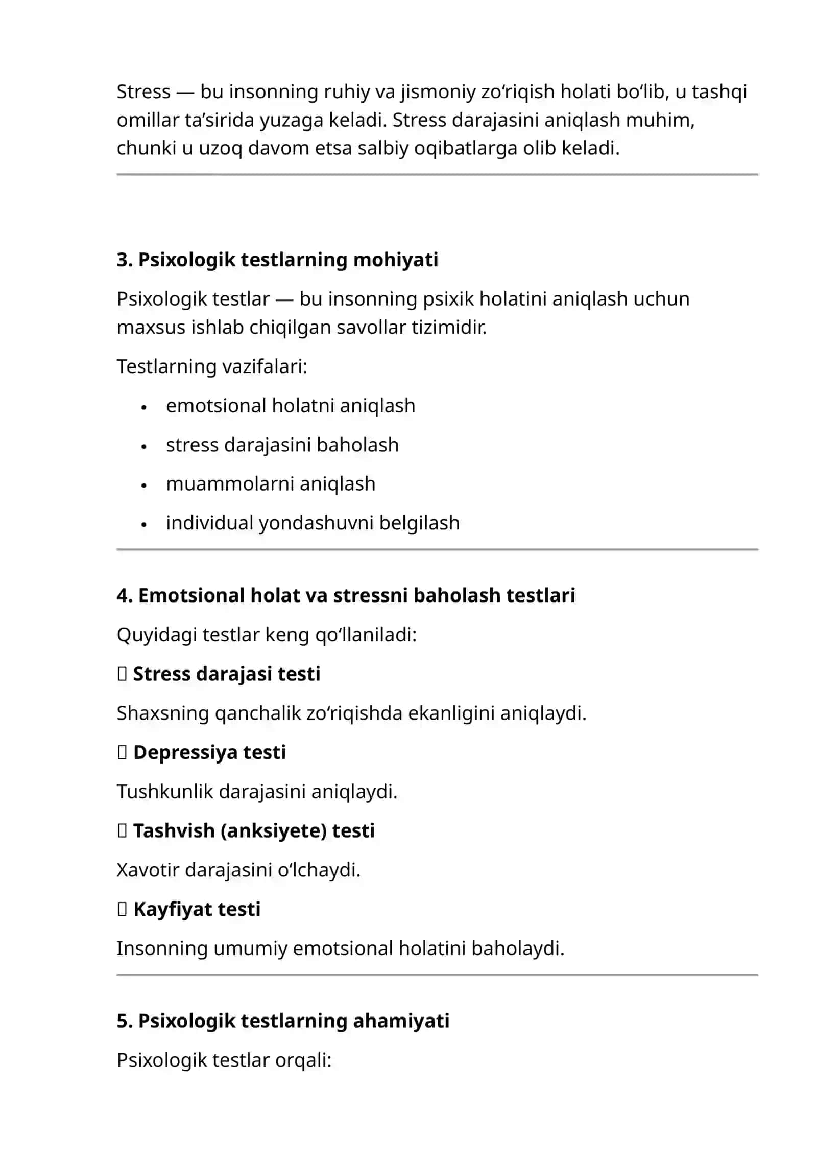 Emotsional holat va stressni baholashda psixologik testlar roli 2