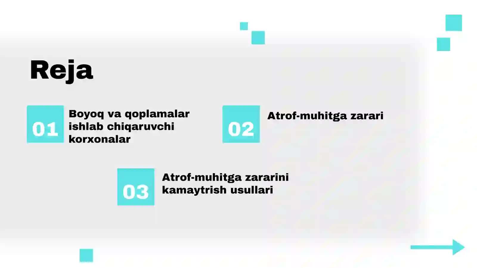 Boyoq va qoplamalar ishlab chiqaruvchi korxonalarining atrof-muhitga zararini kamaytirish 2