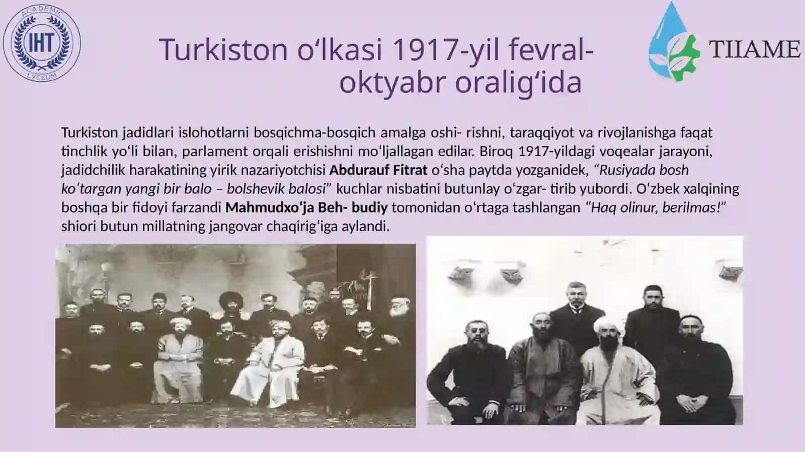 Turkiston o'lkasi 1917-yil fevral-oktyabr oralig'ida 2