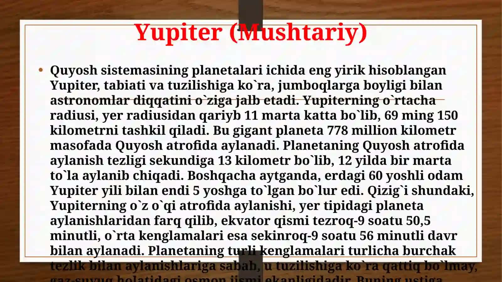 Yupiter (Mushtariy) 2