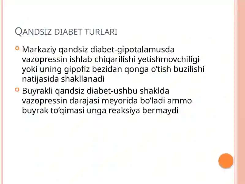Qandsiz diabet-turlari 2