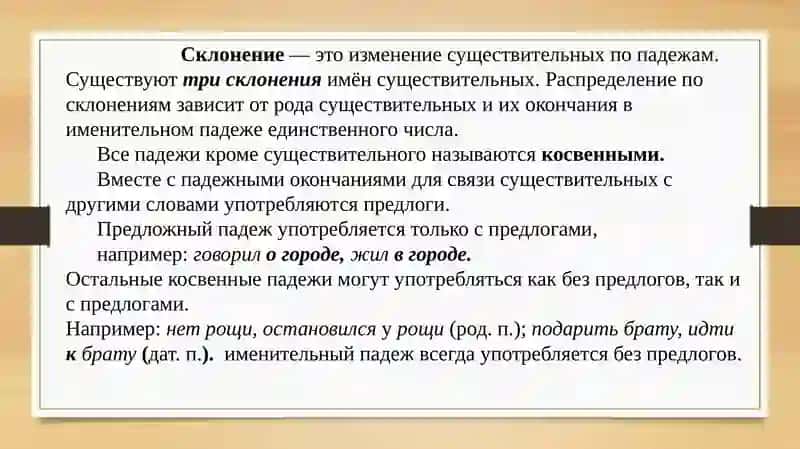 Склонение имен существительных. Лексическая тема Биография моей родины. 2
