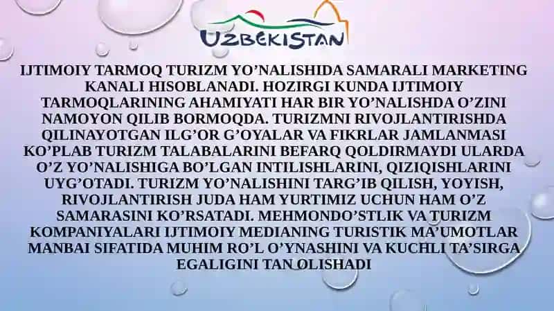 Turizmnitarg’ibqilish 2