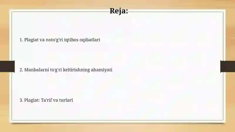 Akademik yozishda etika: plagiat va to'g'ri iqtibos keltirmaslik 2
