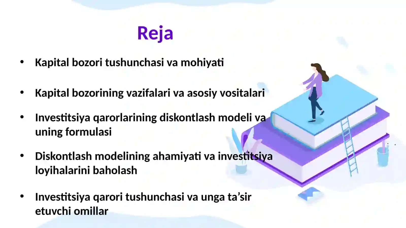 Kapital bozori va investitsiya qarorlarining diskontlash modeli 2