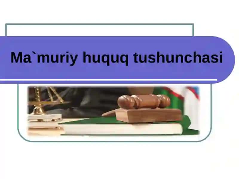 Ma`muriy Huquq Tushunchasi 2