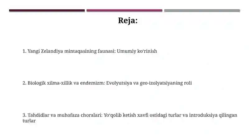 Yangi Zelandiya oblasti faunasi 2