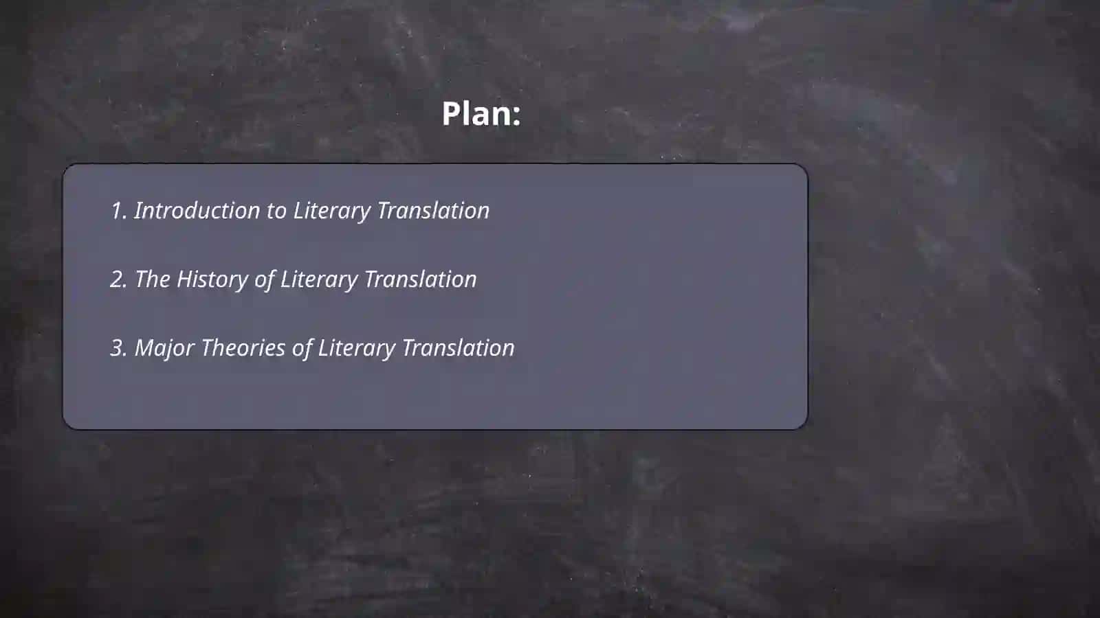 Introduction to Literary Translation 2