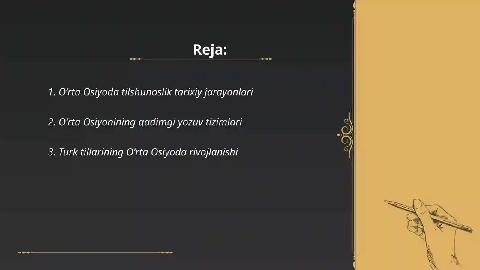 Oʻrta Osiyoda tilshunoslik rivojlanishi 2