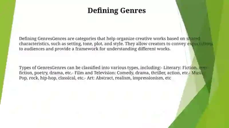 Types Of Genres 2