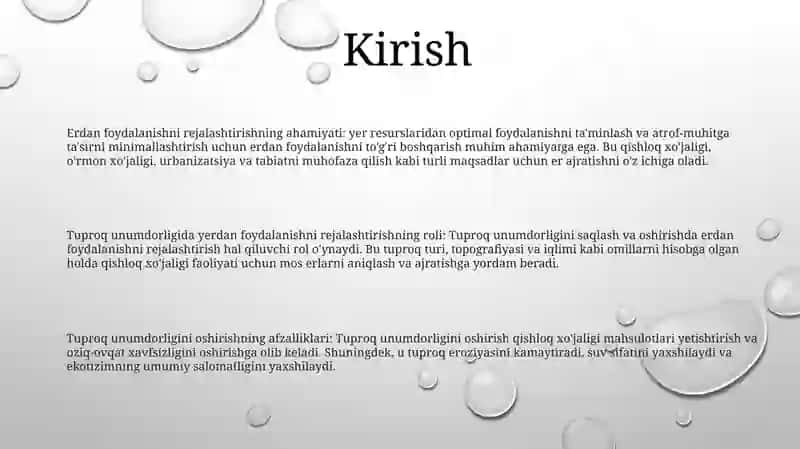 Tuproq Hosil Bo'Lishida Rel'Efning O'Rni 2