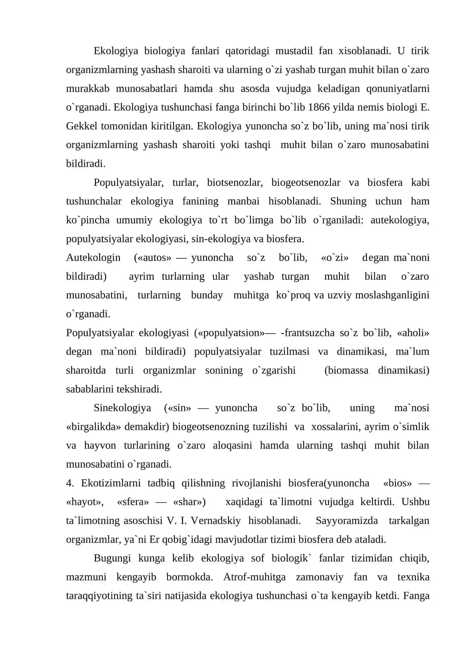 Ekologik muammolar va NNTlar faoliyati 2