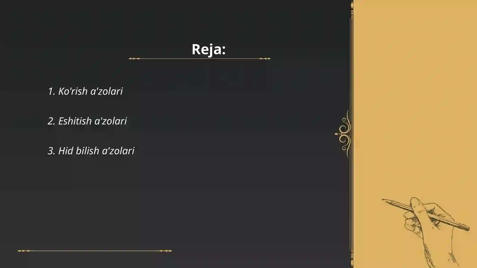 Ko'rish a'zolari 2