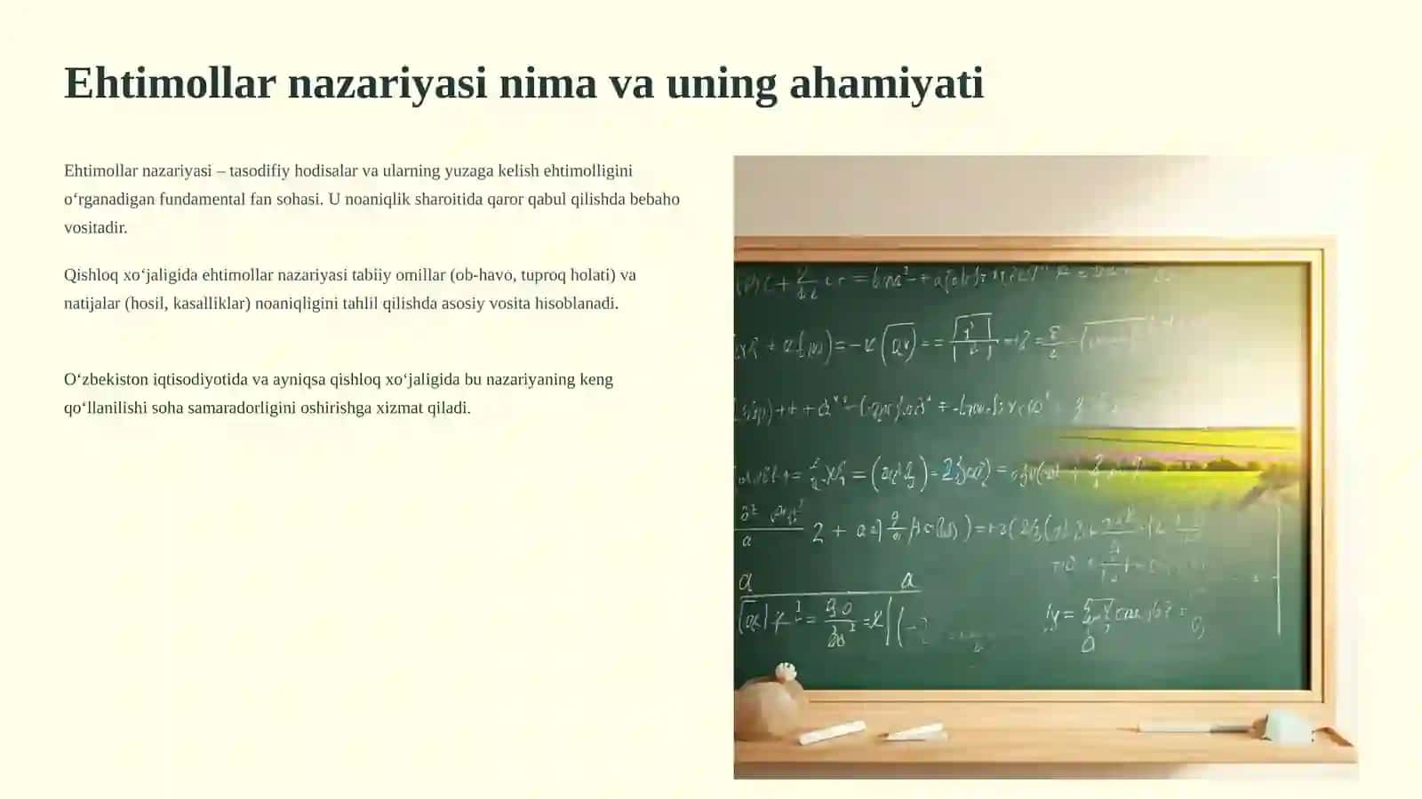Ehtimollar nazariyasi 2