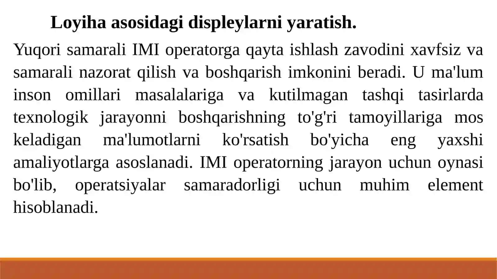 Loyiha asosidagi displeylarni yaratish 2