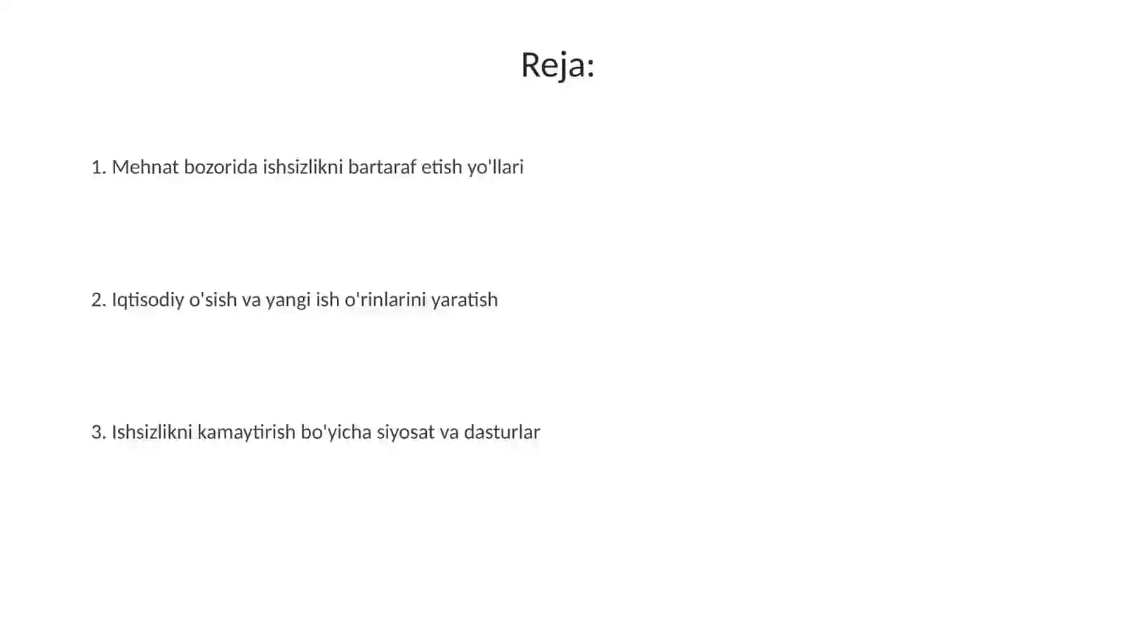 Mehnat bozorida ishsizlikni bartaraf etish yoʻllari 2