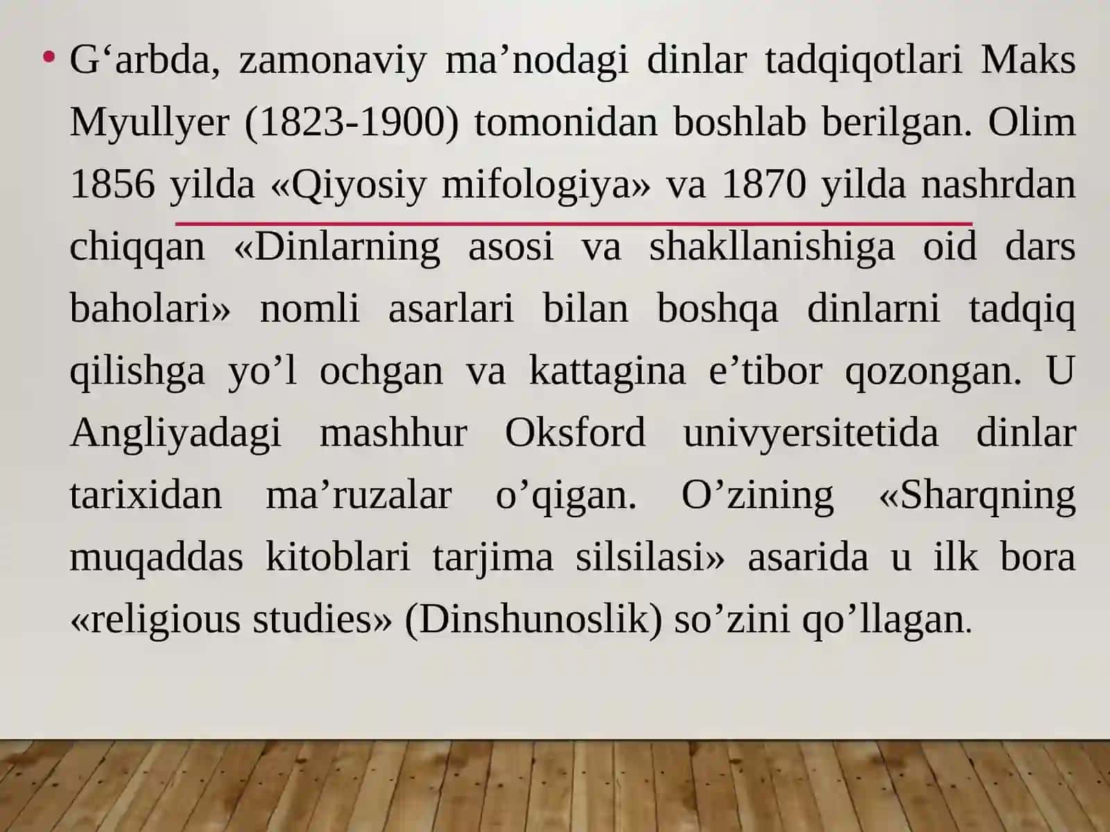 Dinshunoslikfanining predmeti, maqsadi va vazifalari 2