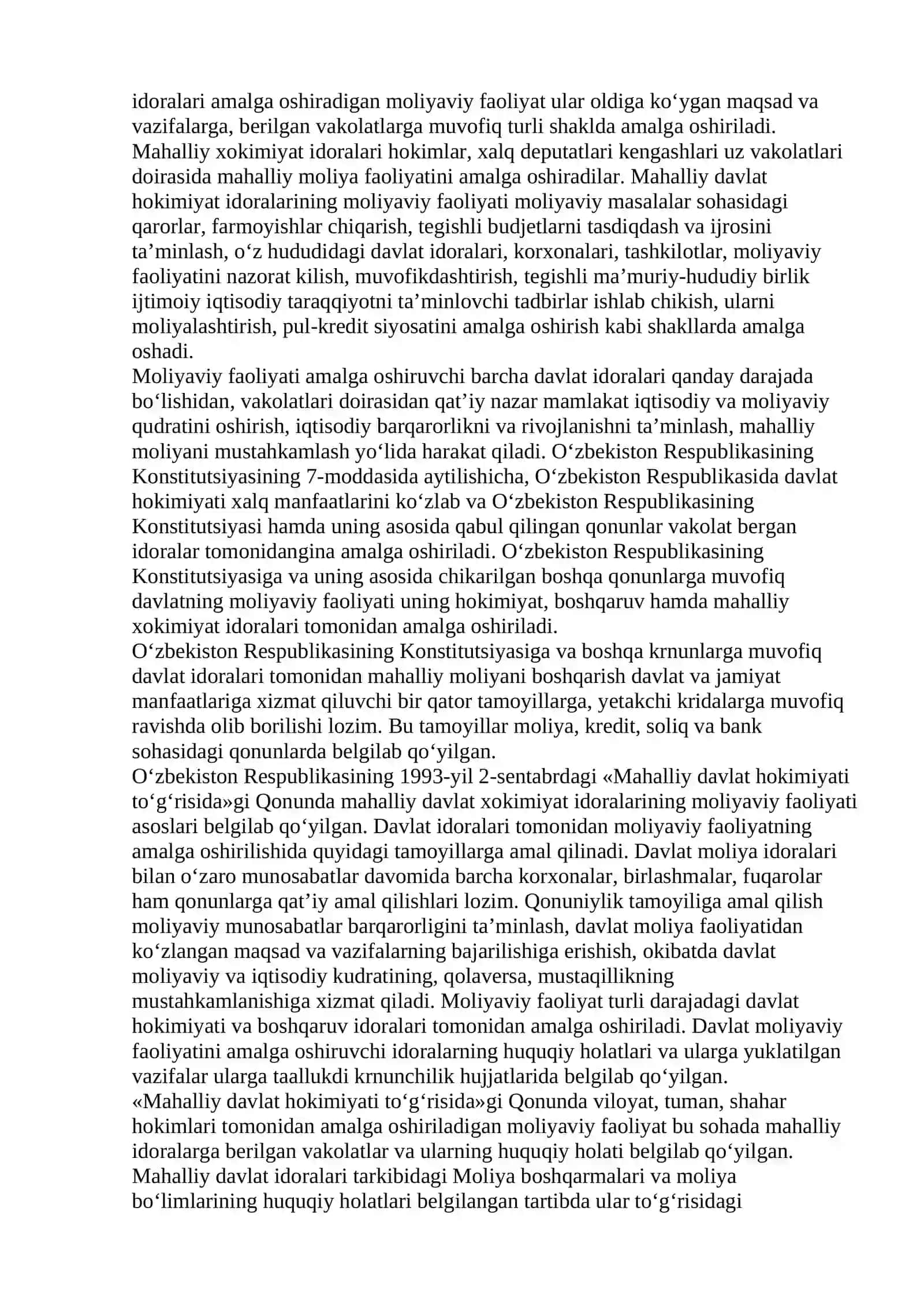 Mahalliy budjetlar va budjetlararo munosabatlar 2
