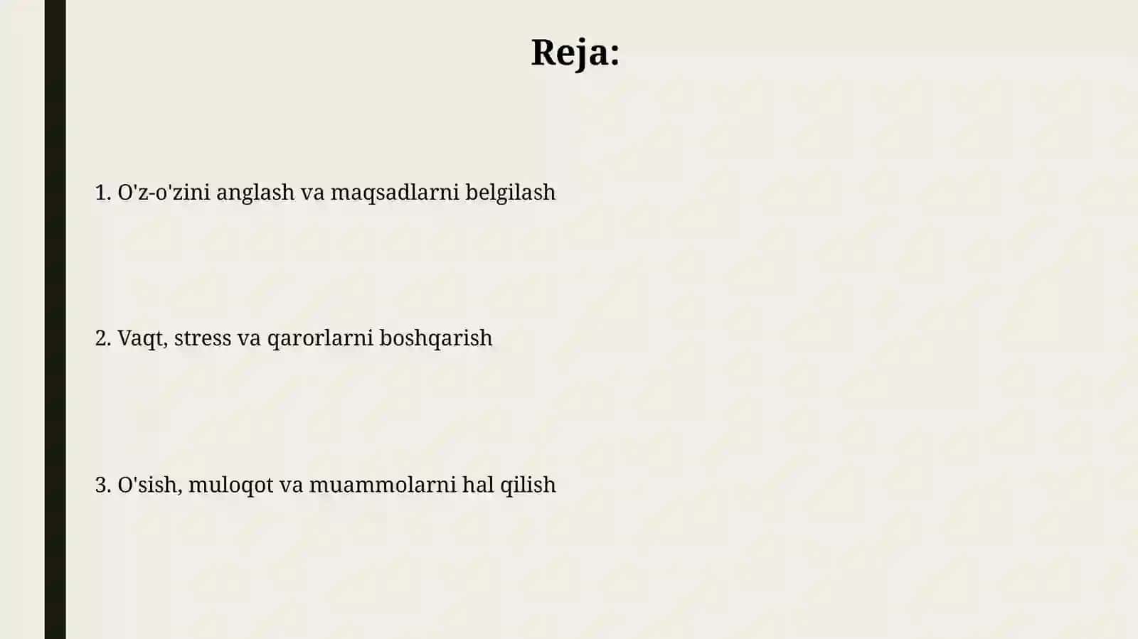 O'zini anglash 2