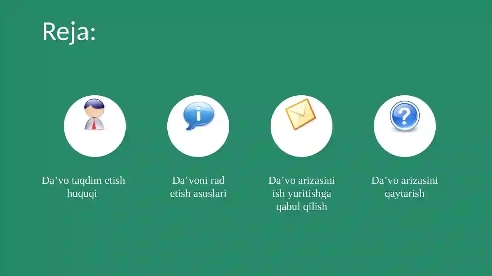Iqtisodiy sud ishlarini qo’zg’atish tartibi 2