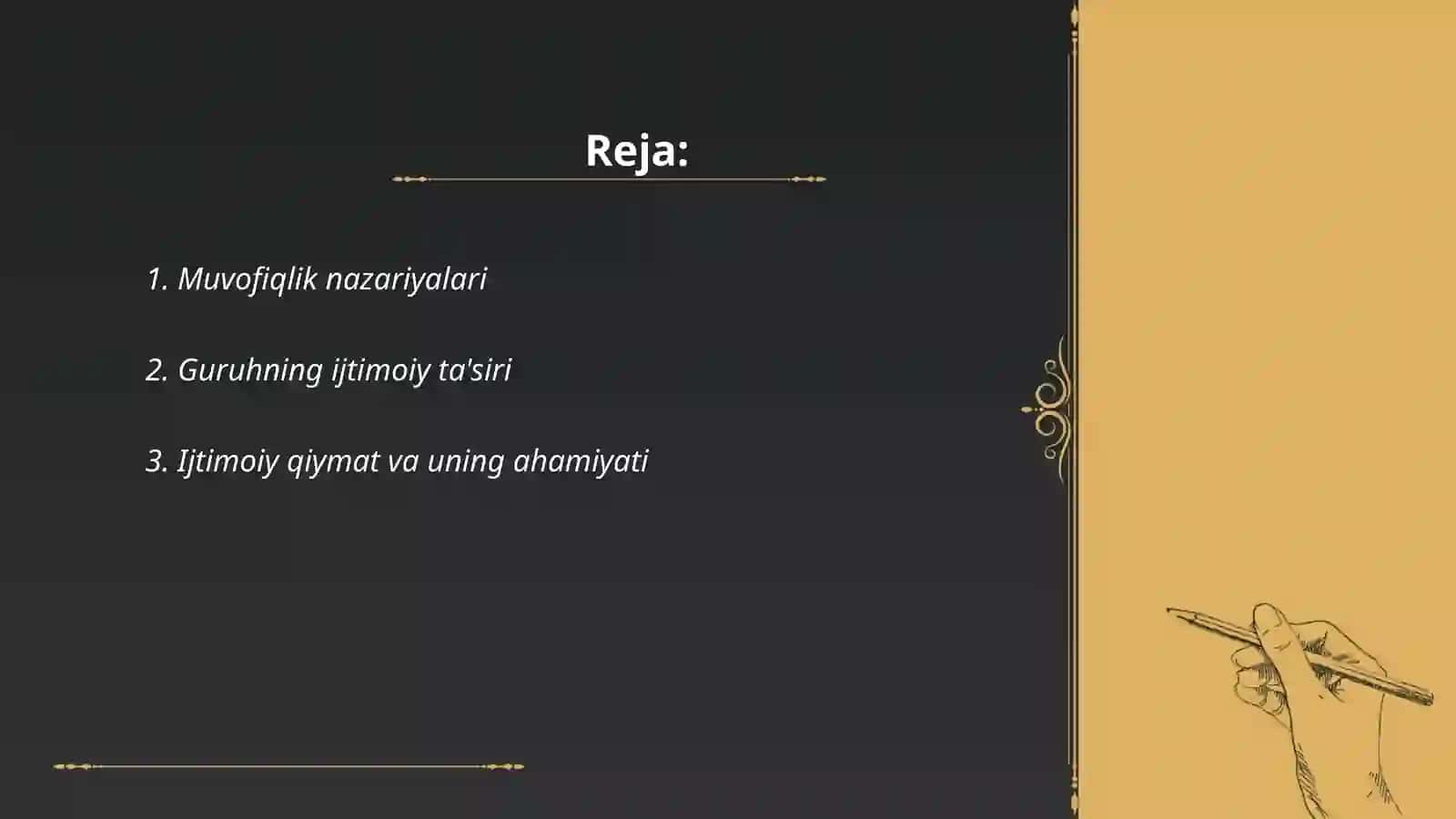 Guruhning shaxsga ta'sirining ijtimoiy psixologik mehanizmlari 2