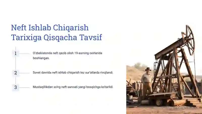 O'zbekistonda Neft Ishlab Chiqarish Jarayoni 2