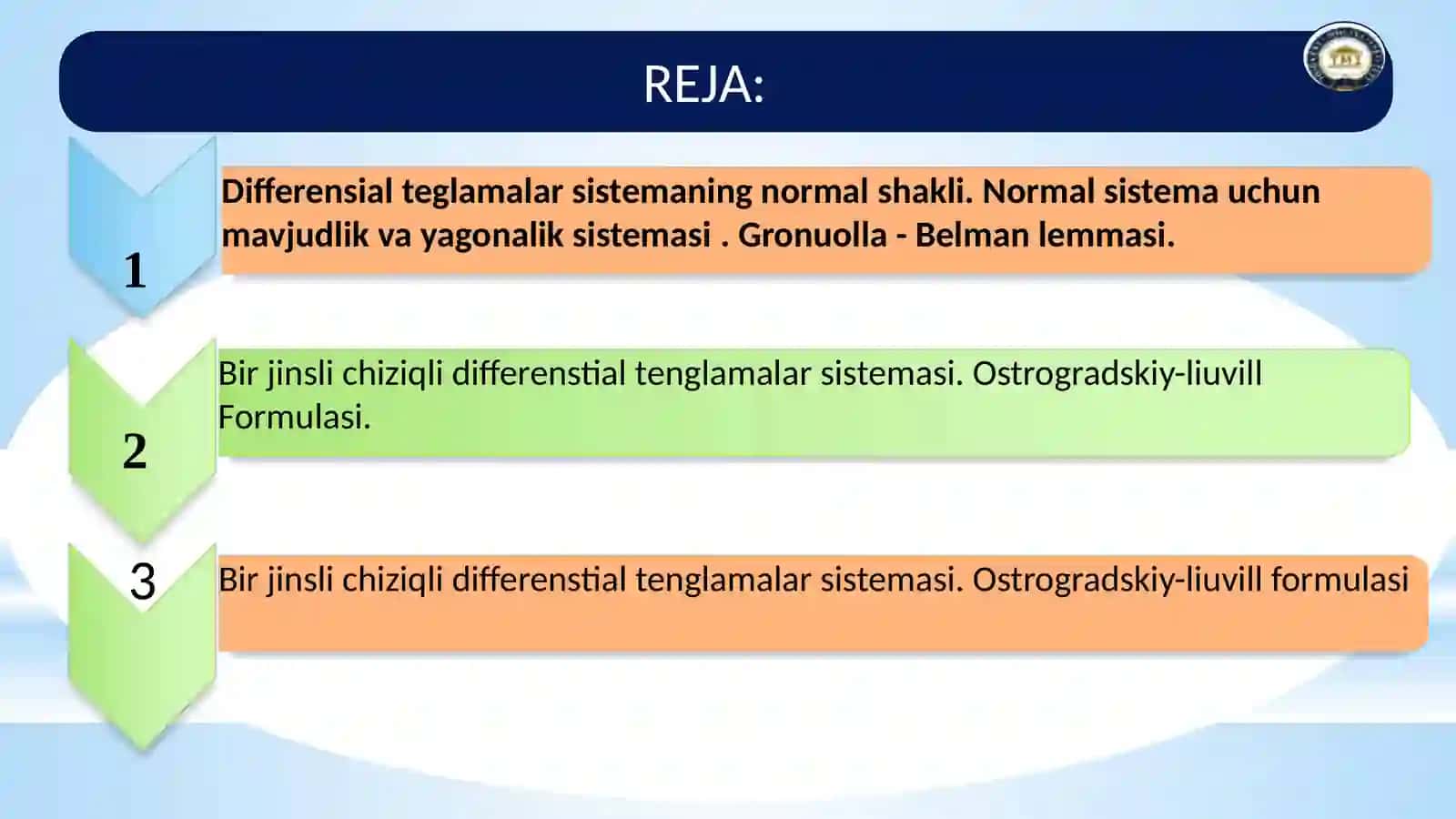 DIFFERENSIAL TENGLAMALAR 2