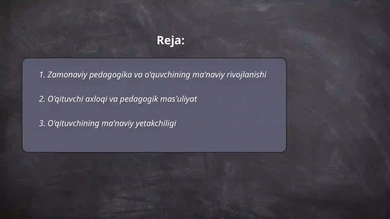 Ōquvchi manavyatini shaklantirishda Ōqtuvchi masulyati yoki zamonaviy óqtuvchining manaviy qiyofasi 2