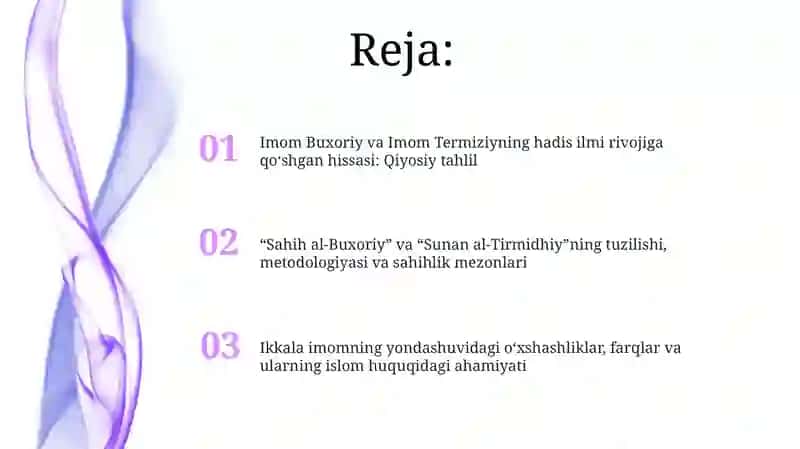 Imom Buxoriy va Imom Termiziyning hadis ilmiga qo'shgan hissalarini qiyosiy tahlil qilish 2