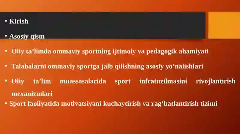 OLIY TA’LIMDA OMMAVIY SPORTGA JALB QILISH YO’NALISHLARI VA MEXANIZMLARI 2