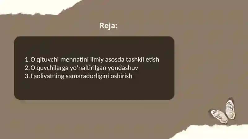 Hozirgi zamon o‘qituvchi mehnatini ilmiy asosda tashkil  etish muammolari 2