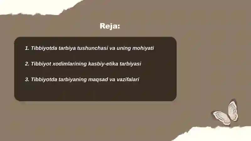 Tibbiyotda tarbiya jarayonining mohiyati va mazmuni 2