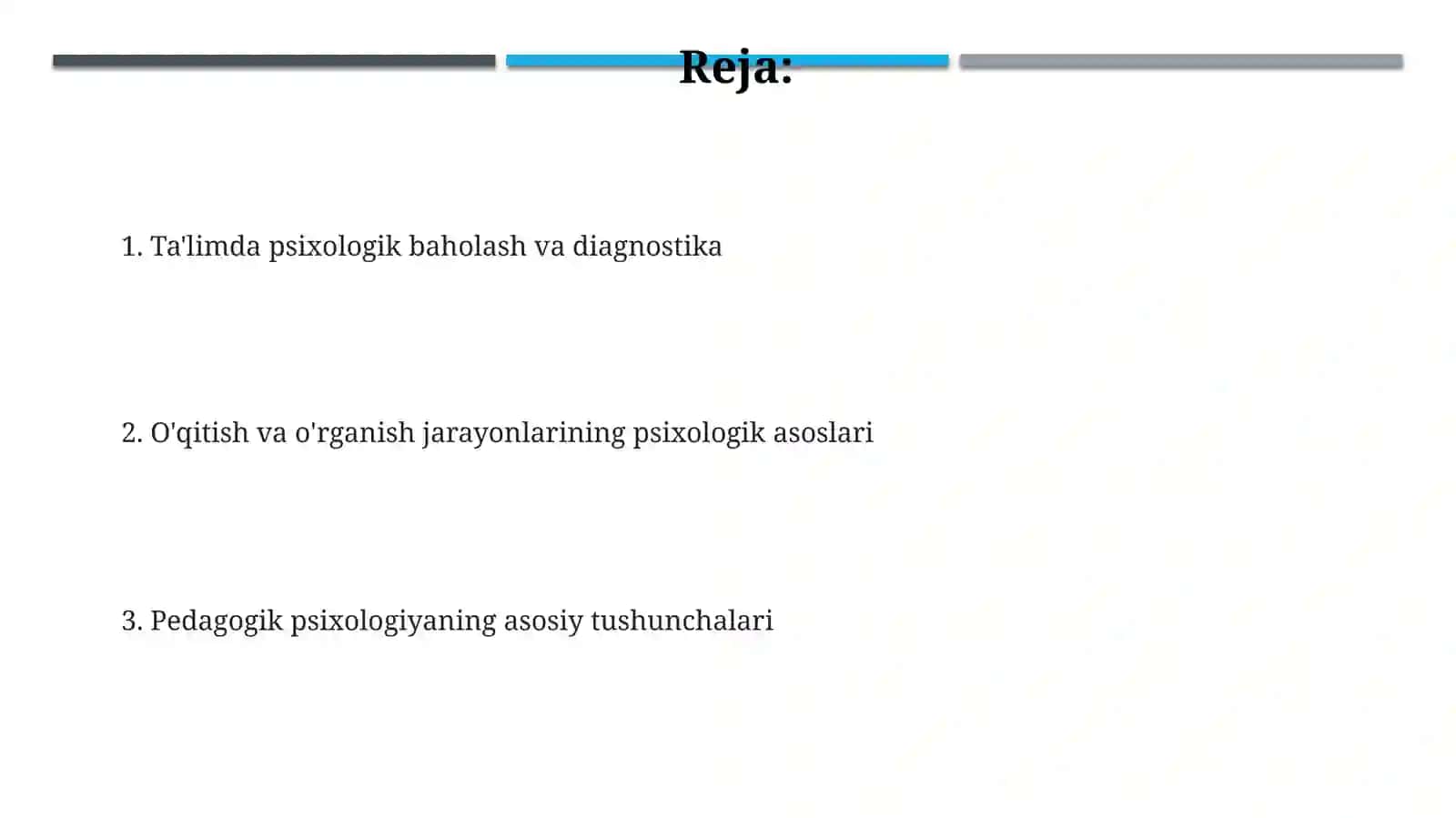 Pedagogik psixologiyada asoslar 2