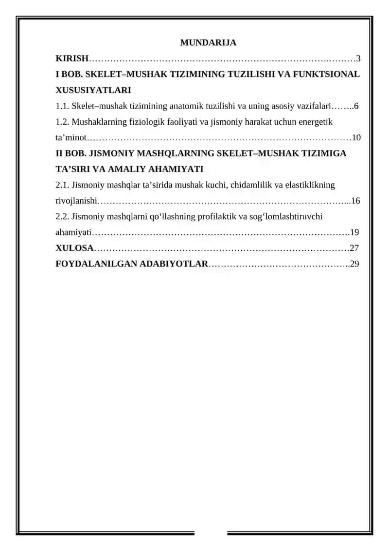 Jismoniy mashqlarning skelet - mushak tizimi ta'siri 2