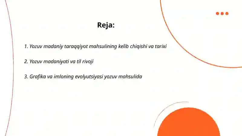 Yozuv madaniy taraqqiyot mahsuli 2