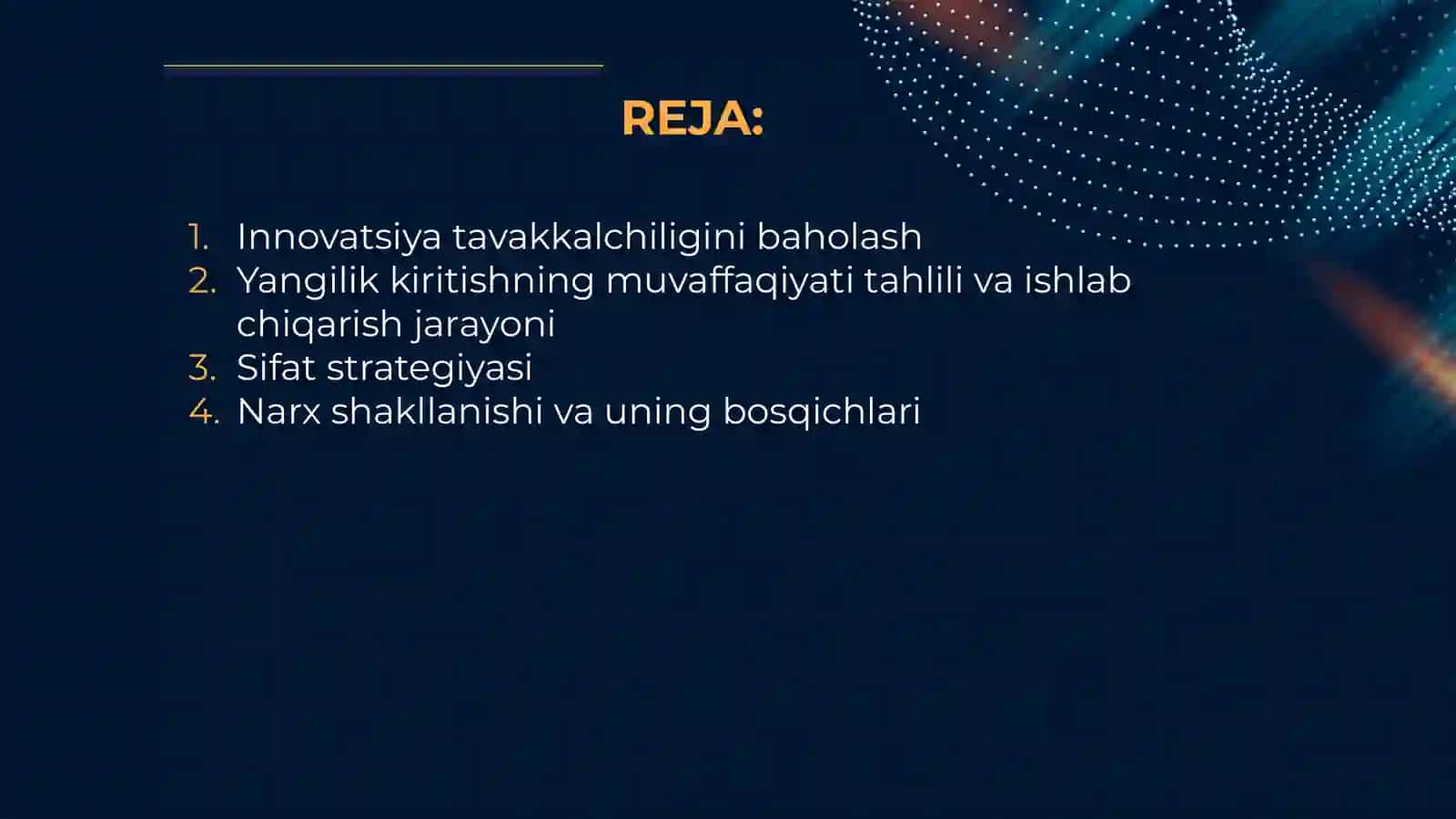 Innovatsion mahsulotlarni bozorga olib chiqish 2
