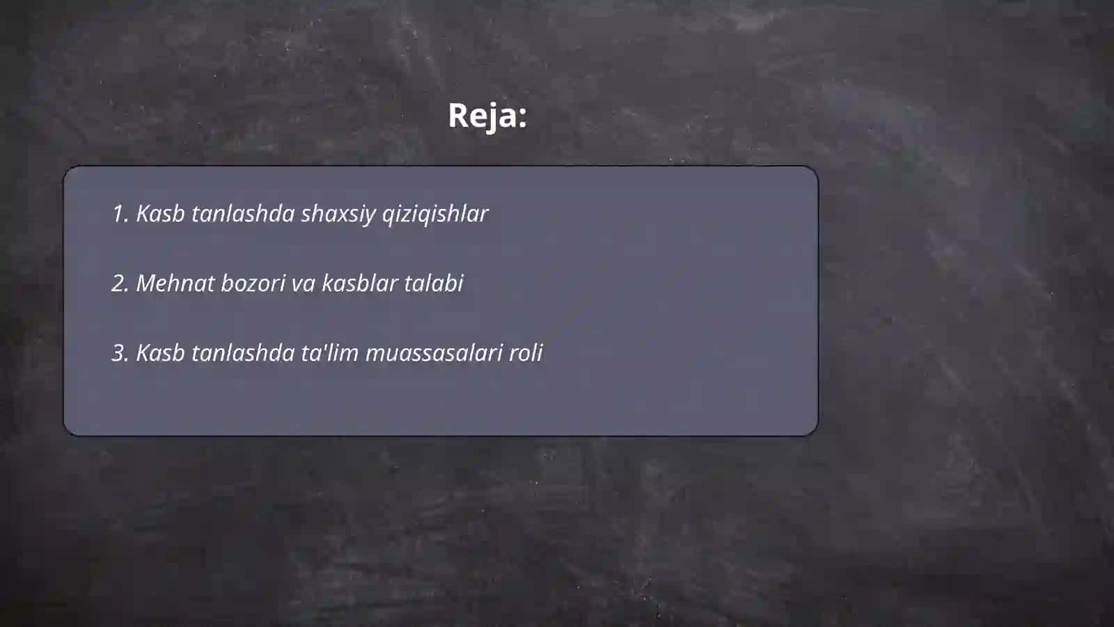 Kasb tiplarini aniqlash 2