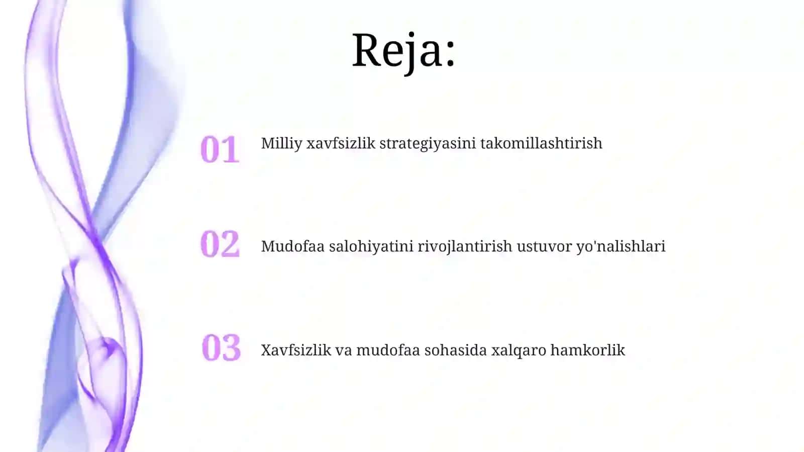 Milliy xavfsizlik strategiyasini takomillashtirish 2