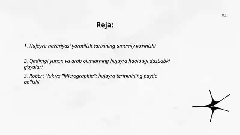Hujayra nazariyasi yaratilish tarixi 2