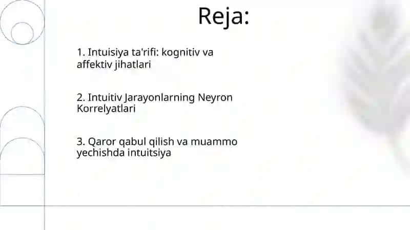 Sezgilar haqida umumiy tushunchalar va uning nerv fiziologik asoslar 2