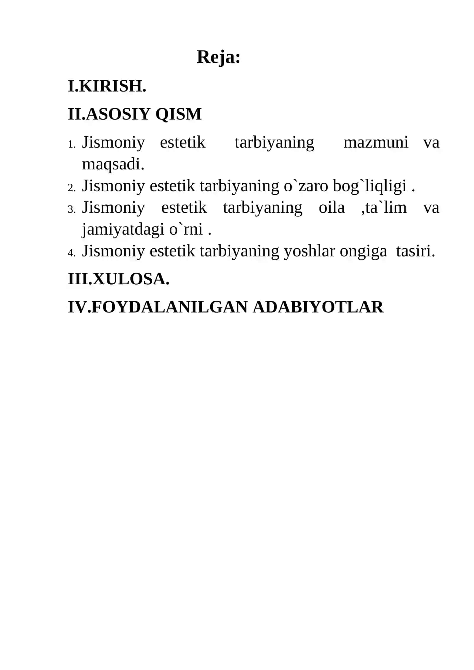 Jismoniy Estetik Tarbiya 2