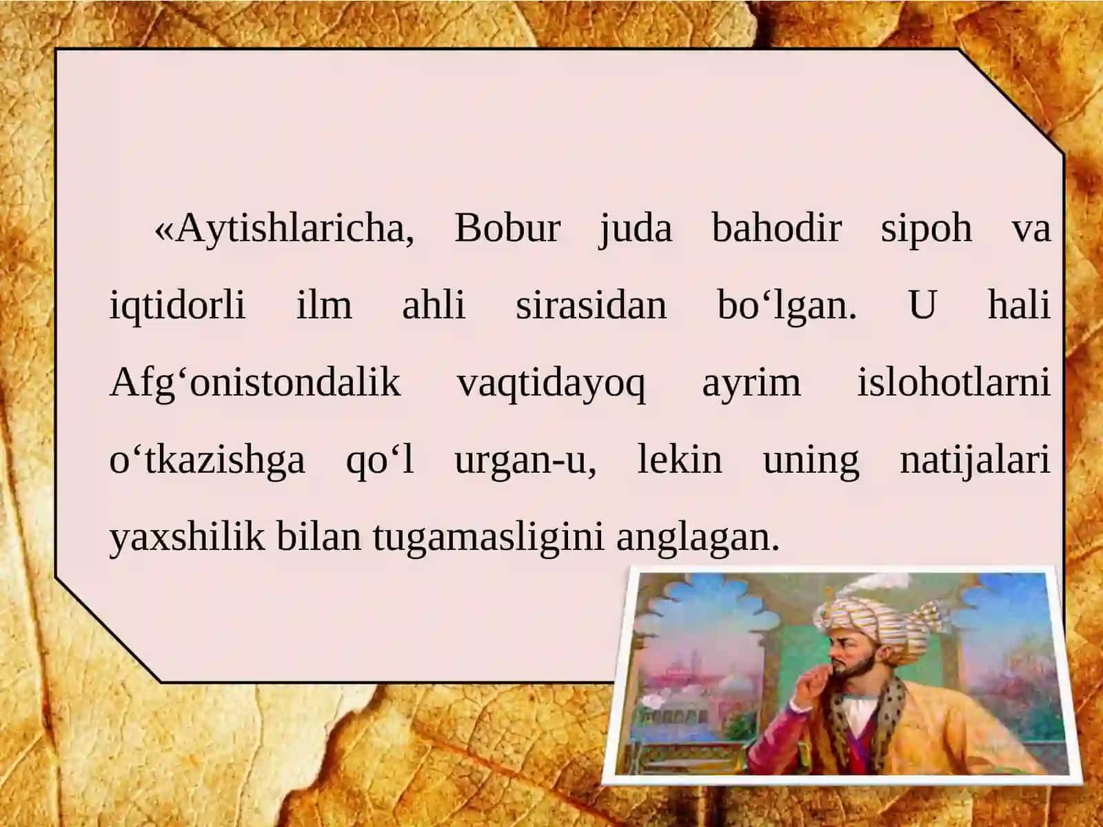 Bobur haqida 2